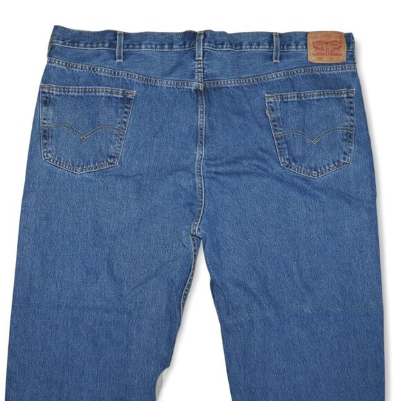 Levis 550 Relaxed Fit Tapered Leg Denim Jeans Men's Size 48x30 Stonewashed Blue - Picture 5 of 11